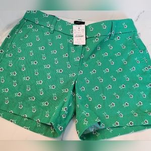 J.Crew Factory floral green shorts size 2